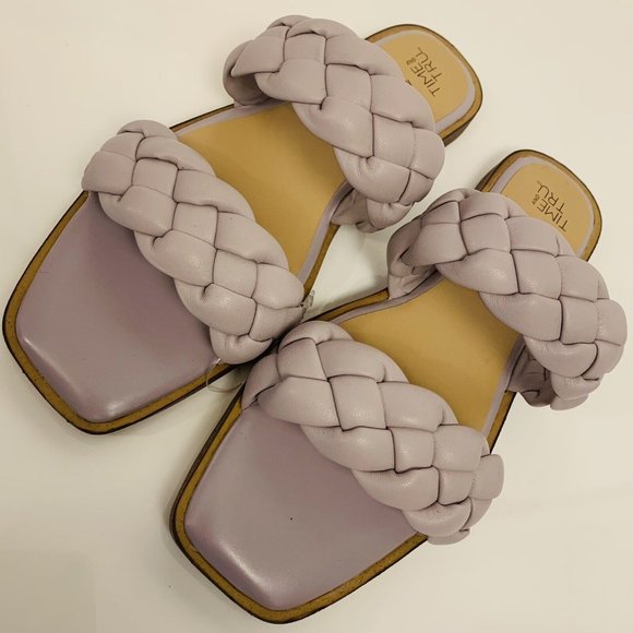 Time and Tru Women's Braided Two Band Sandals - Picture 6 of 8